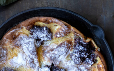 Cranberry Dutch baby