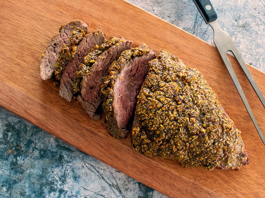 Diamanthaas met Pistachekorst