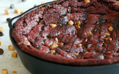 Red Velvet Skillet Pie