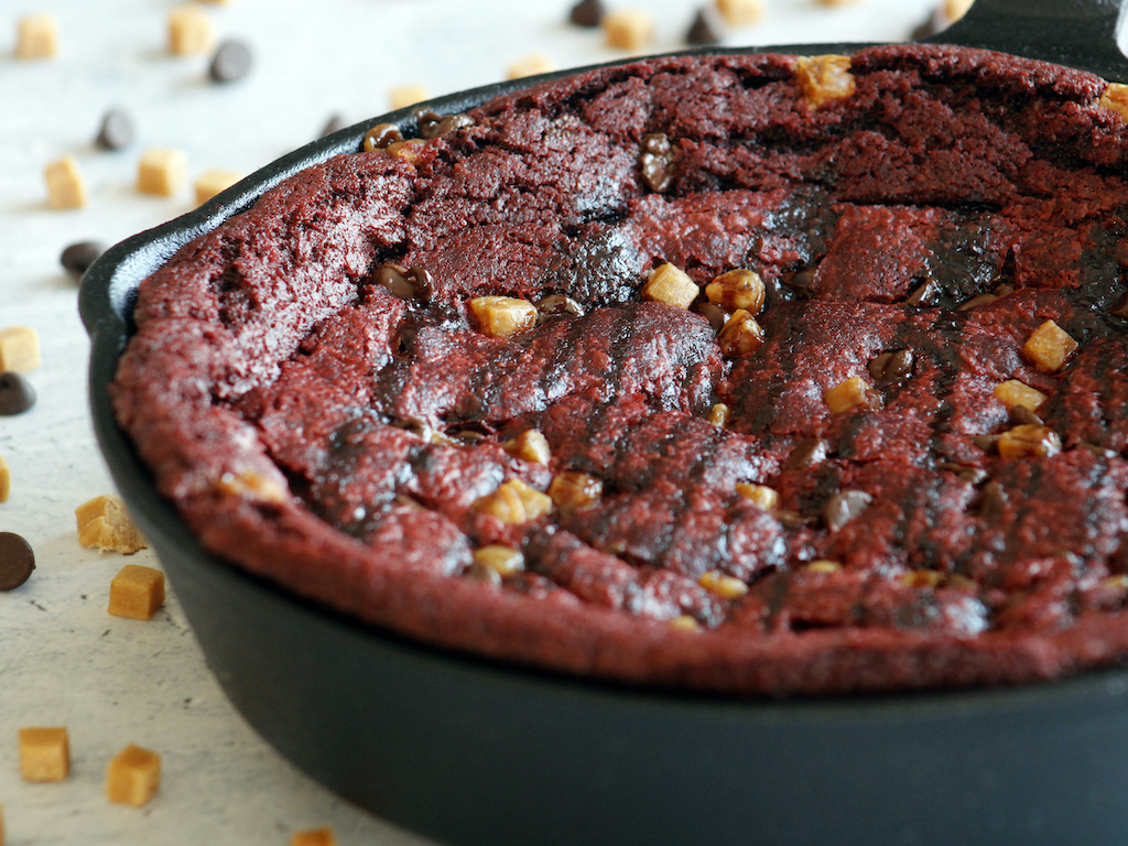 Red Velvet Skillet Pie