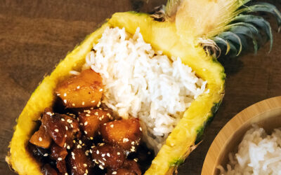 Sticky Kip met Ananas